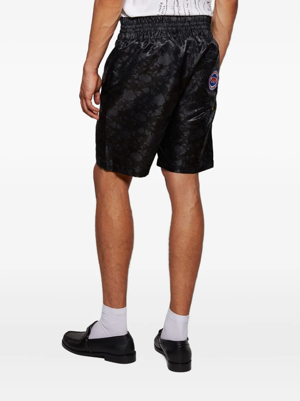 GALLERY DEPT. Boxing shorts met jacquard Zwart
