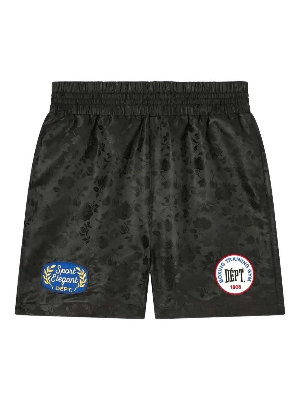 GALLERY DEPT. jacquard boxing shorts | Black | Image 1