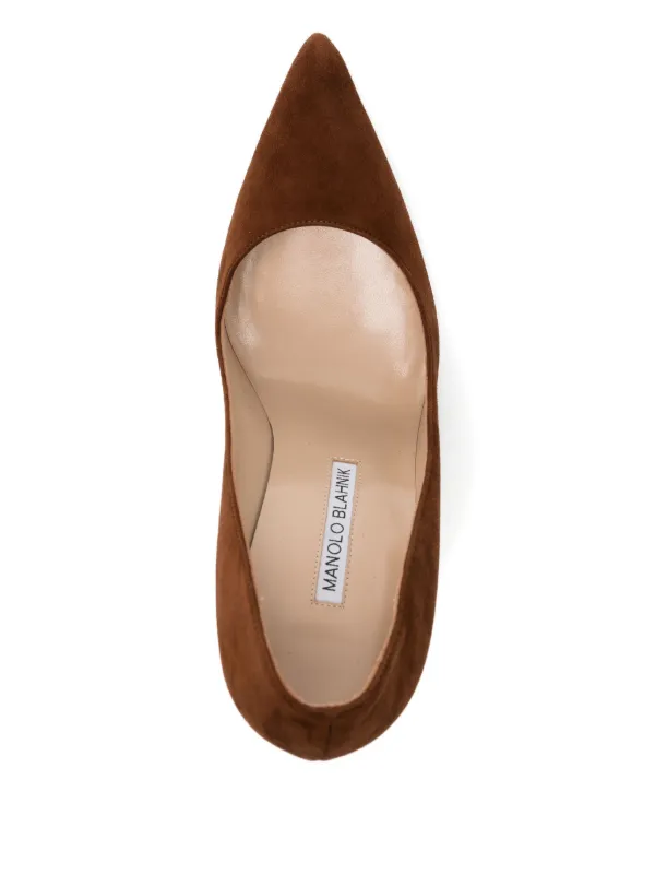 MANOLO BLAHNIK スエードパンプス ブラウン Manolo Blahnik スエード パンプス | ブラウン | FARFETCH JP