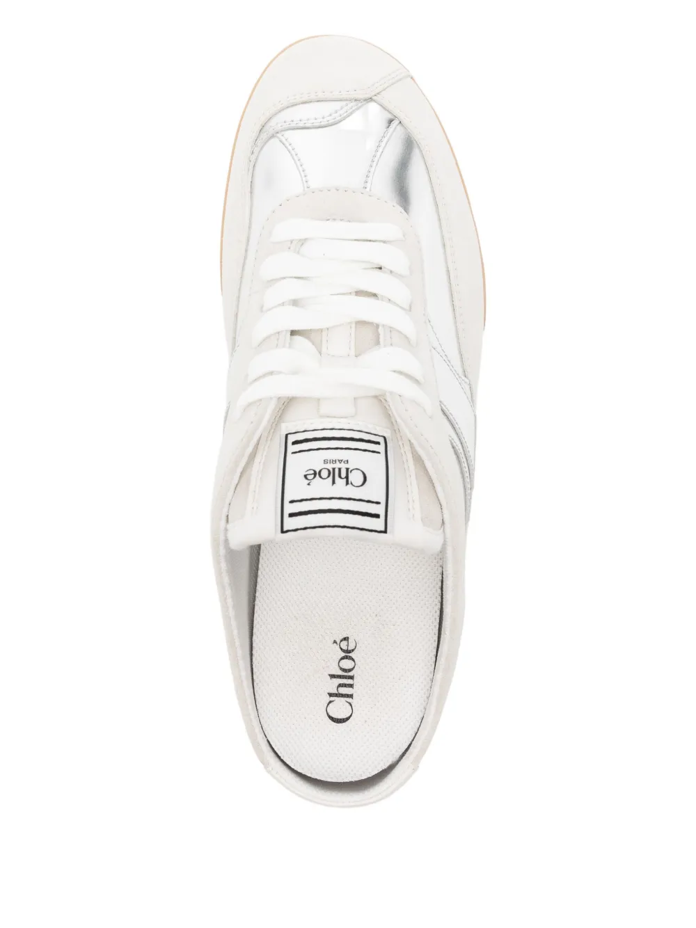Chloé Kick Sneakers In Silver