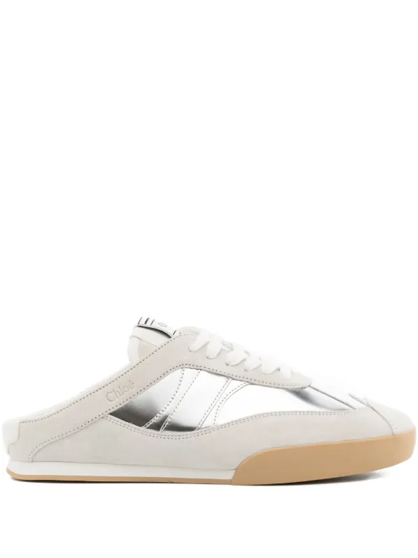 Chloé Kick Sneakers | Silver | FARFETCH