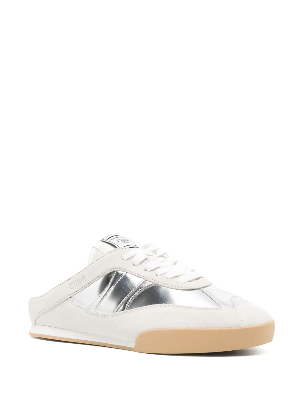 Chloé Kick Sneakers In Silver