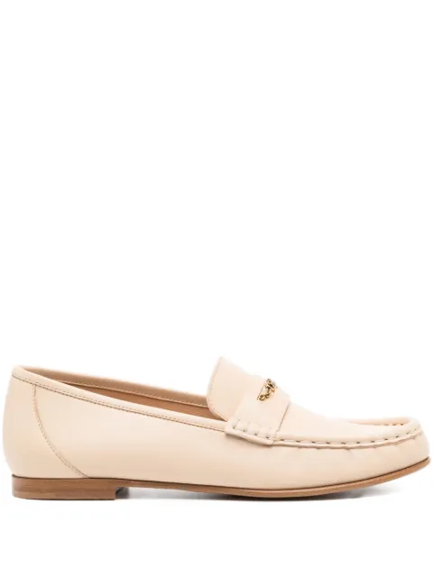 Chloé leather penny loafers
