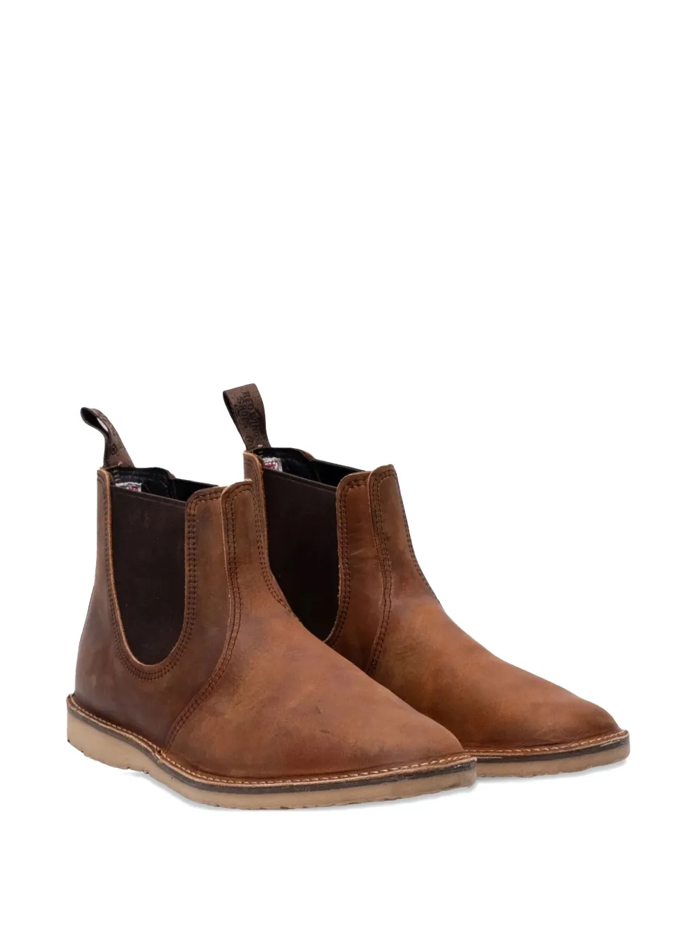 Red Wing Shoes leather Chelsea ankle boots Brown