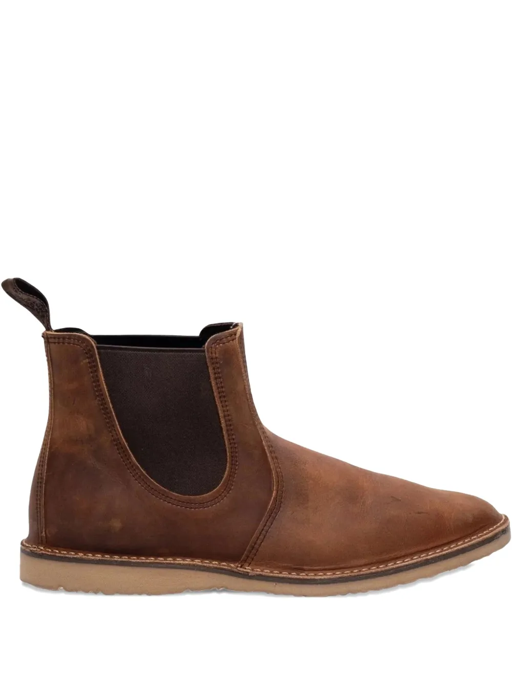 Red Wing Shoes leather Chelsea ankle boots Brown