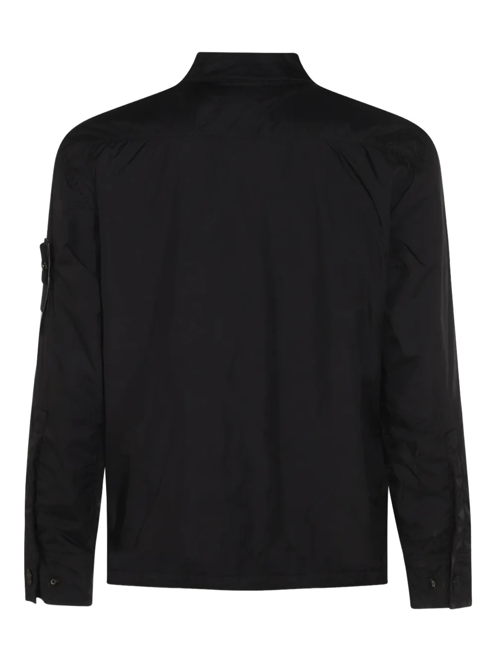 Stone Island Gekreukte jas Zwart