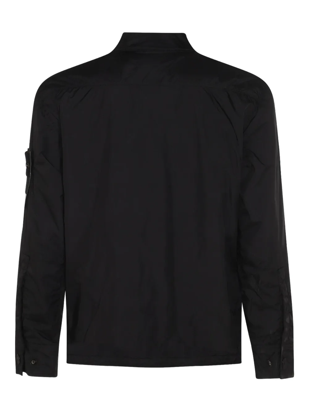 Stone Island Gekreukte jas Zwart
