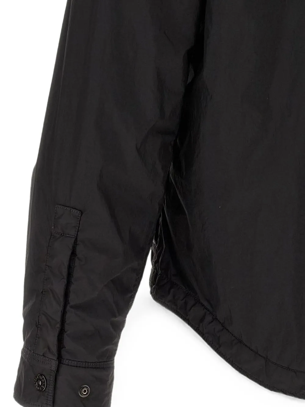 Stone Island Gekreukte jas Zwart