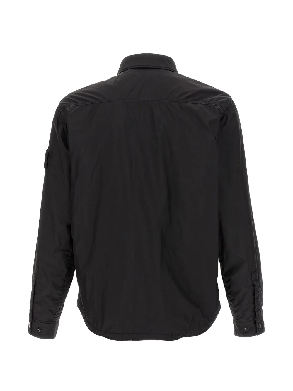 Stone Island Gekreukte jas Zwart