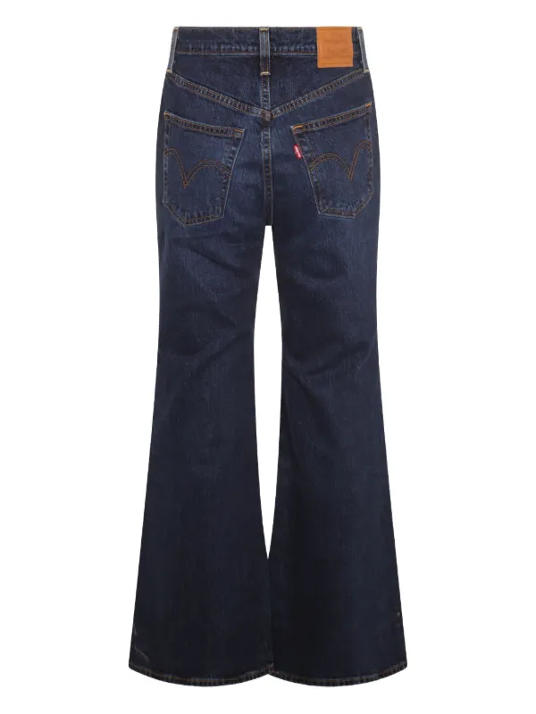 Levi's Ribcage Bell high-waisted Flared Jeans Blue FARFETCH IE