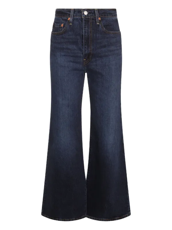 Levi's Jean Évasé Ribcage Bell à Taille Haute Bleu FARFETCH FR