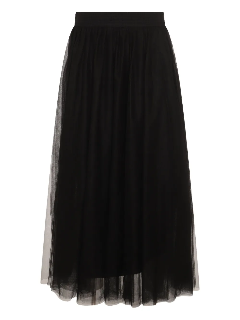 pleated tulle skirt