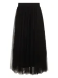 Fabiana Filippi pleated tulle skirt - Black