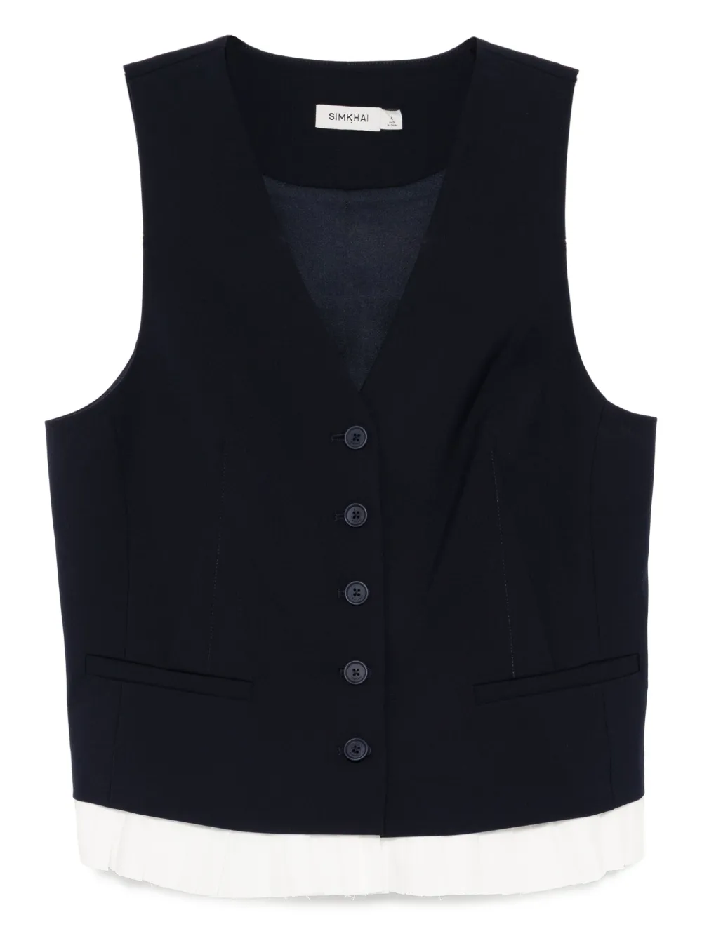 Simkhai Laiken gilet Blauw