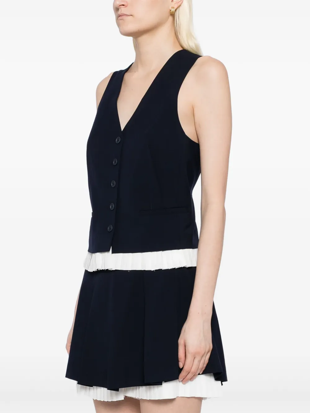 Simkhai Laiken gilet Blauw