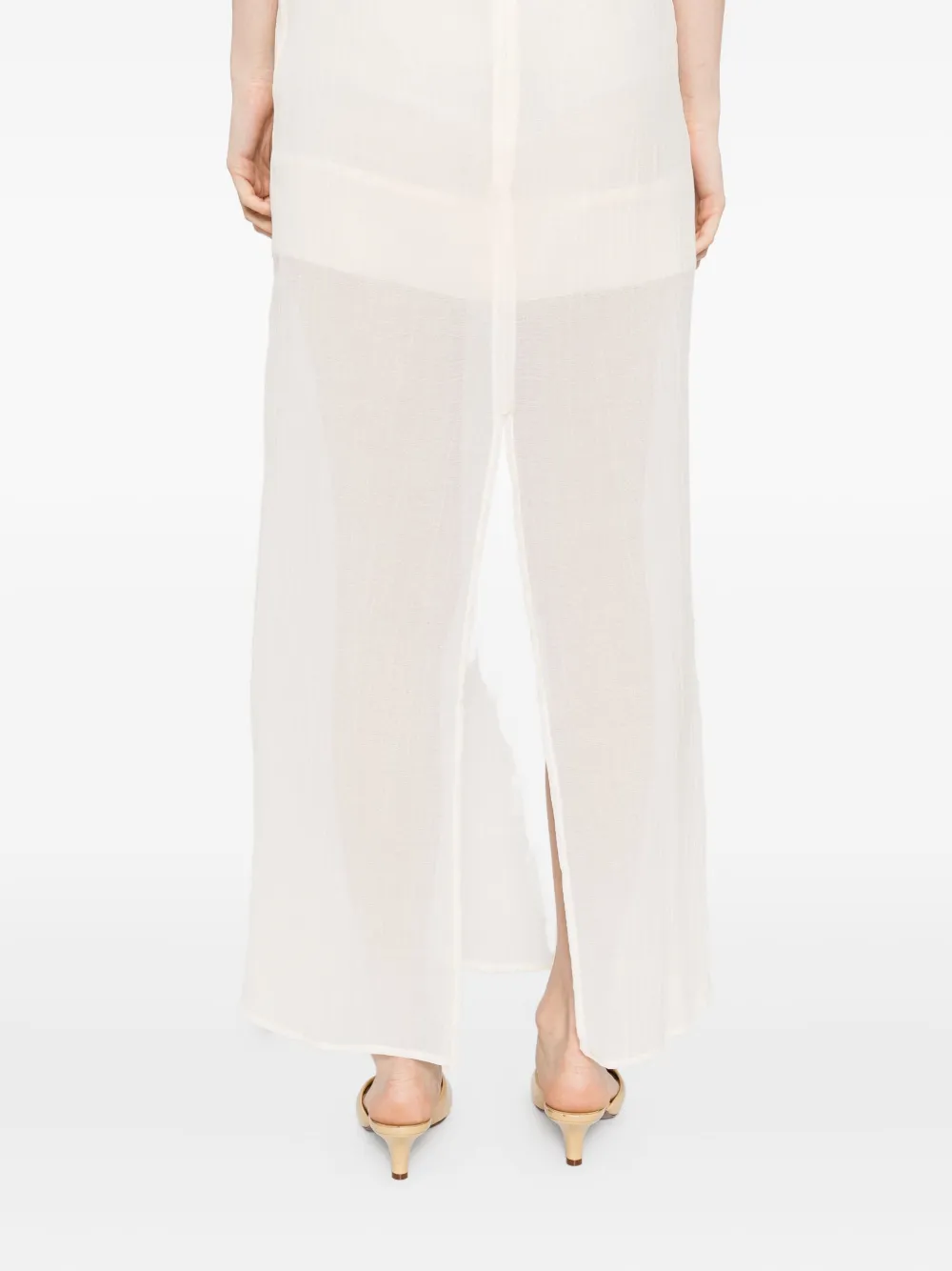 TOTEME Gekreukte jurk Beige