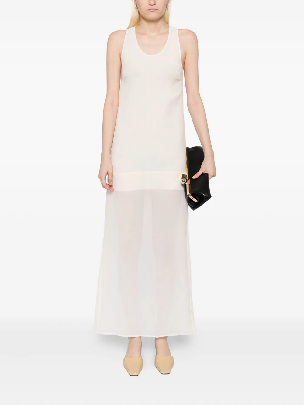 TOTEME Gekreukte jurk Beige