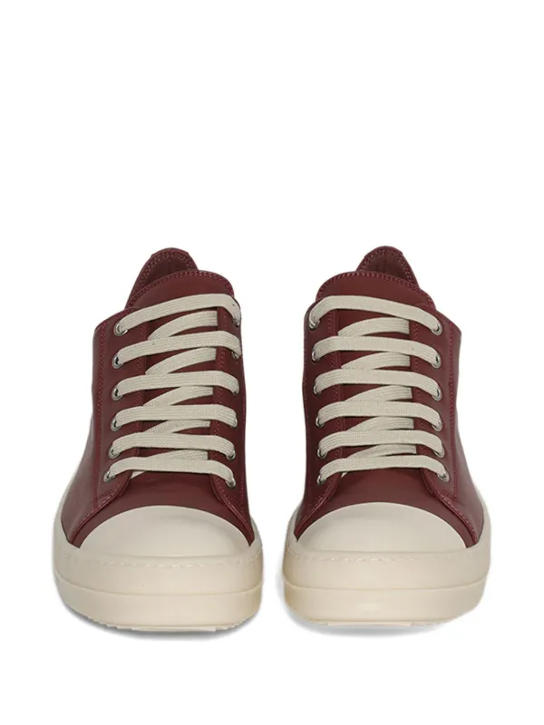 Rick Owens ローカット レザースニーカー | レッド | FARFETCH JP