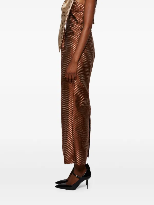 rosie assoulin brown dress Pre-Fall 2024 Rosie Assoulin