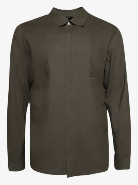 Rick Owens camisa con correa de bolsillo