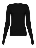 Rick Owens ribbed open-back top - Black