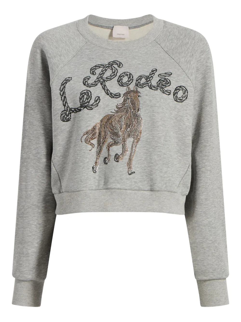 horse-embellished sweatshirt