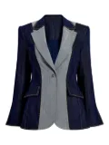 Cinq A Sept Sallie contrast-panel denim jacket - Blue