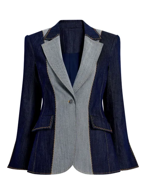 Cinq A Sept Sallie contrast-panel denim jacket