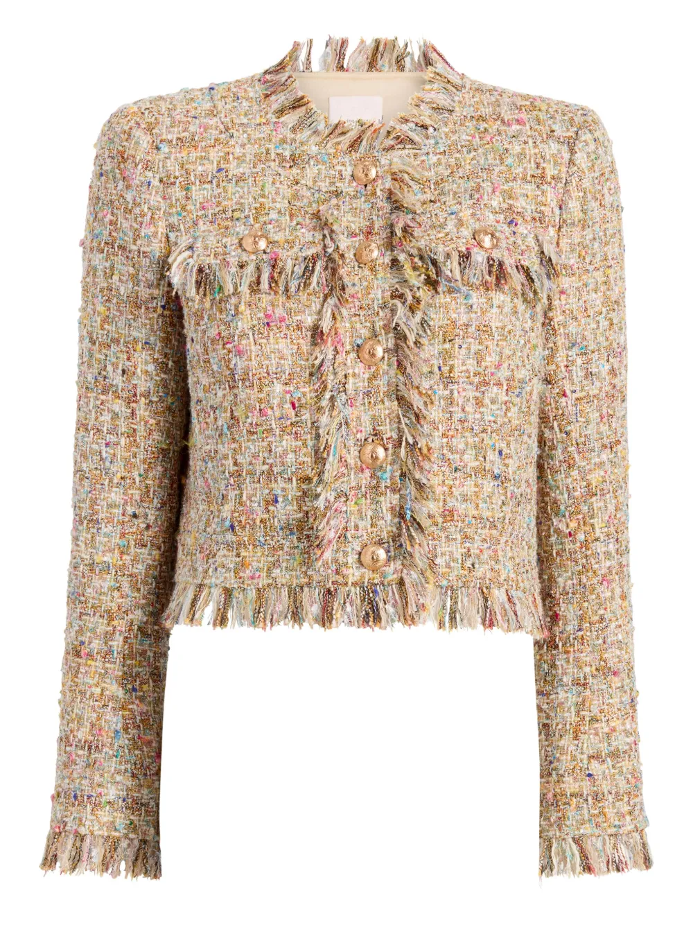 Adeline boucle fringe jacket
