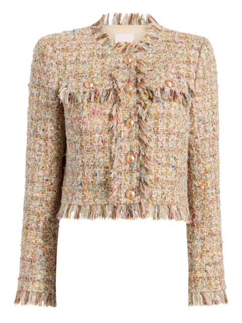 Cinq A Sept Adeline boucle fringe jacket