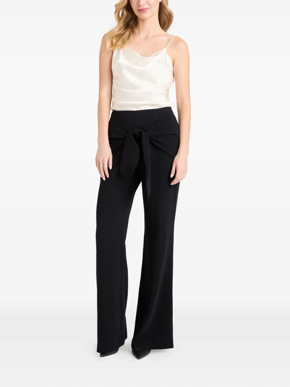 Cinq A Sept tie-front trousers - Zwart