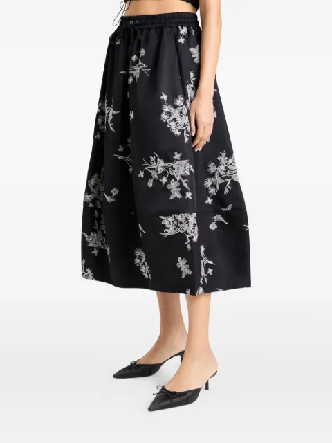Cinq A Sept Sirani floral-print drawstring skirt