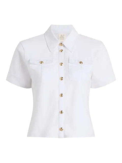 Cinq A Sept button-fastening pocket top