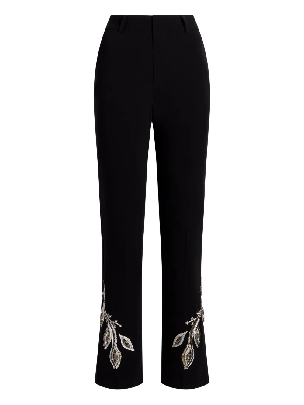 floral-beaded trousers