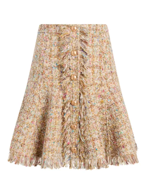 Cinq A Sept boucle fringed skirt