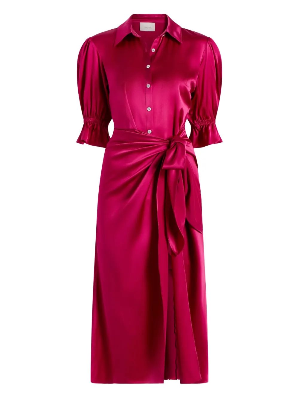 Cinq A Sept Fabbie twist-detail midi dress | Pink | Image 1