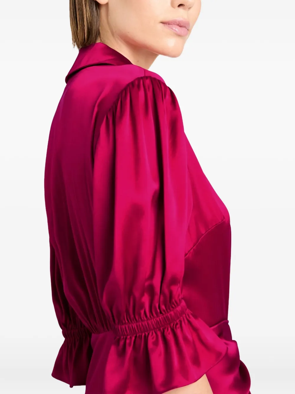 Cinq A Sept Fabbie midi-jurk met gedraaid detail Roze