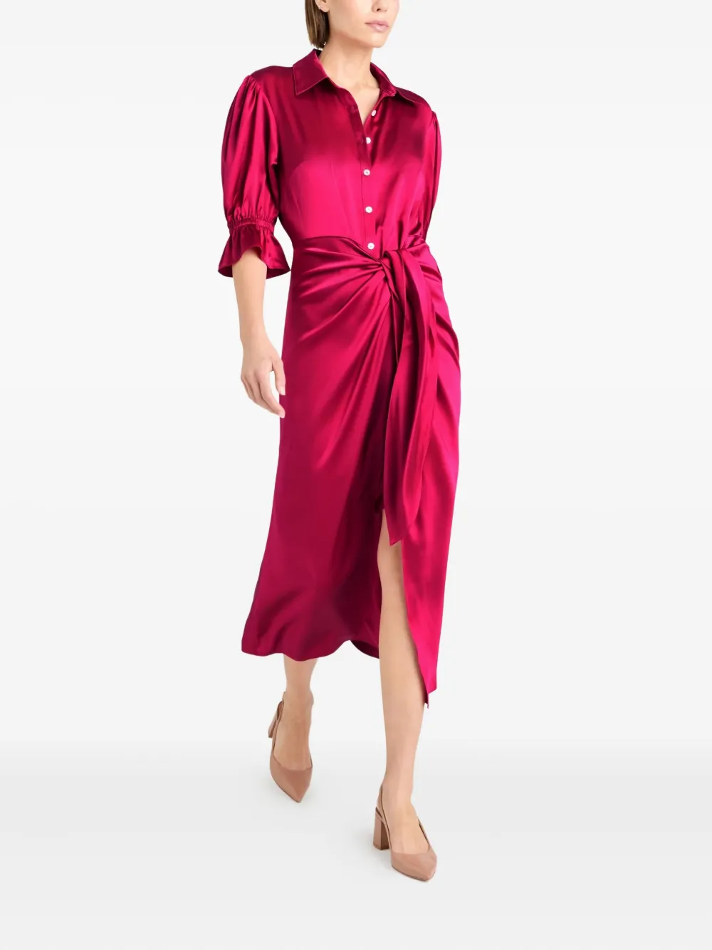 Cinq A Sept Fabbie twist-detail midi dress | Day Dresses | Image 2