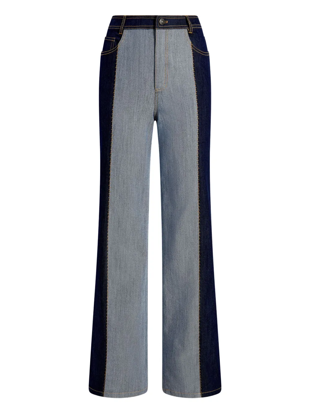 Francine contrast-panel trousers