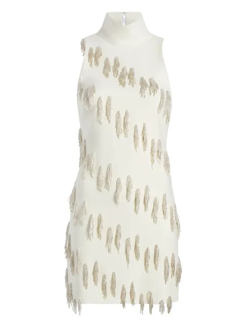 Cinq A Sept turtleneck fringe dress