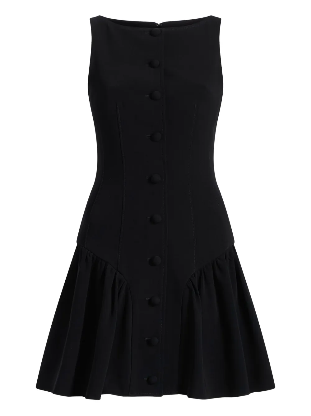 Royce button-front ruffled dress