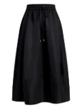 Cinq A Sept drawstring pocket midi A-line skirt - Black