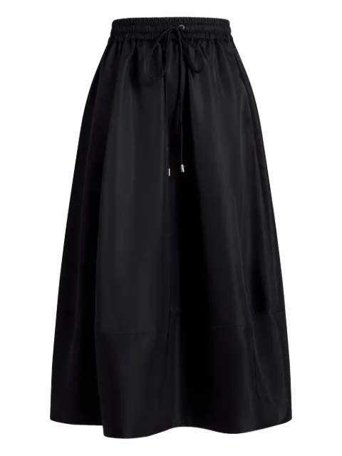 Cinq A Sept drawstring pocket midi A-line skirt