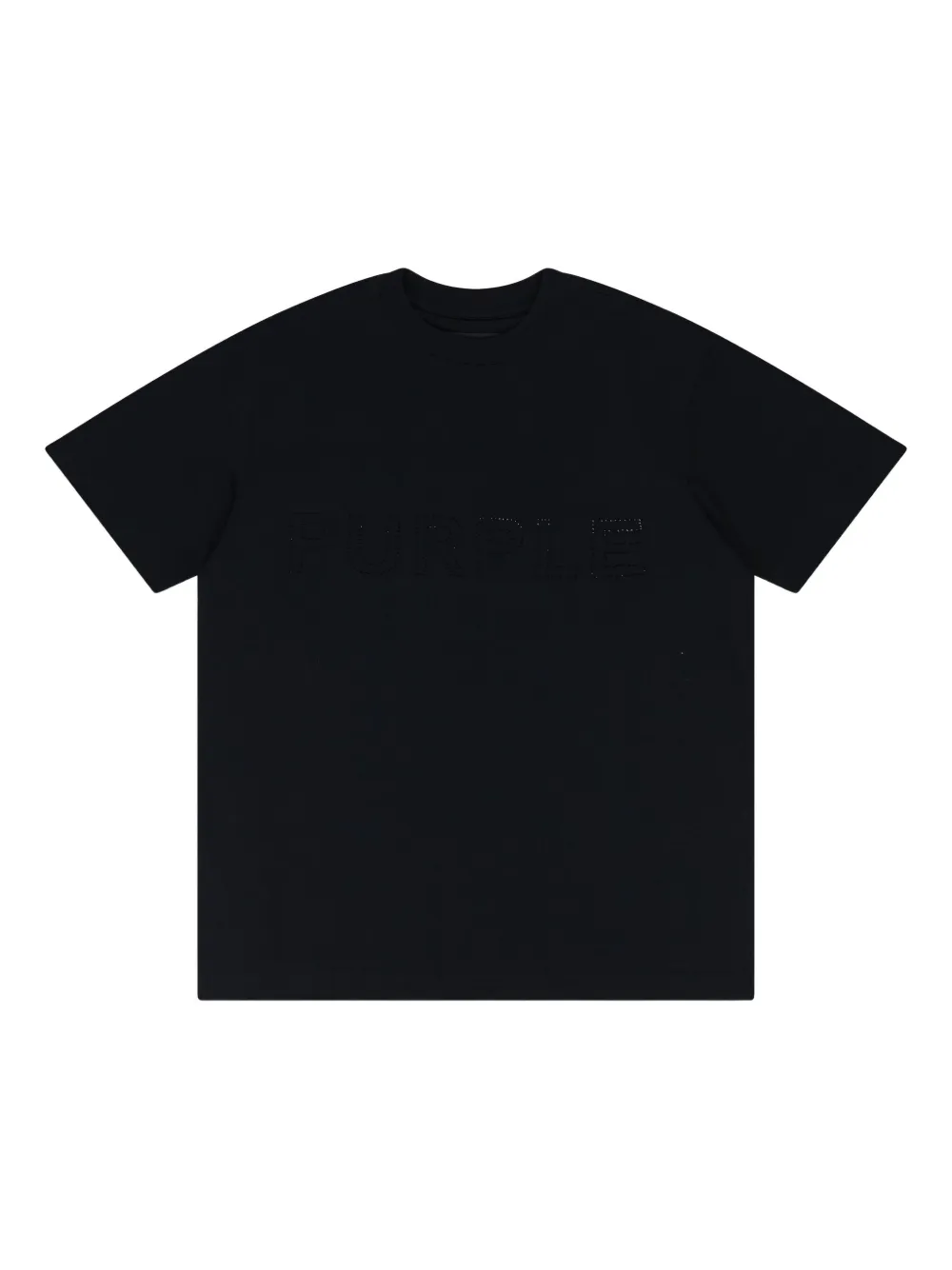 Purple Brand crystal-embellished T-shirt | Black | Image 1