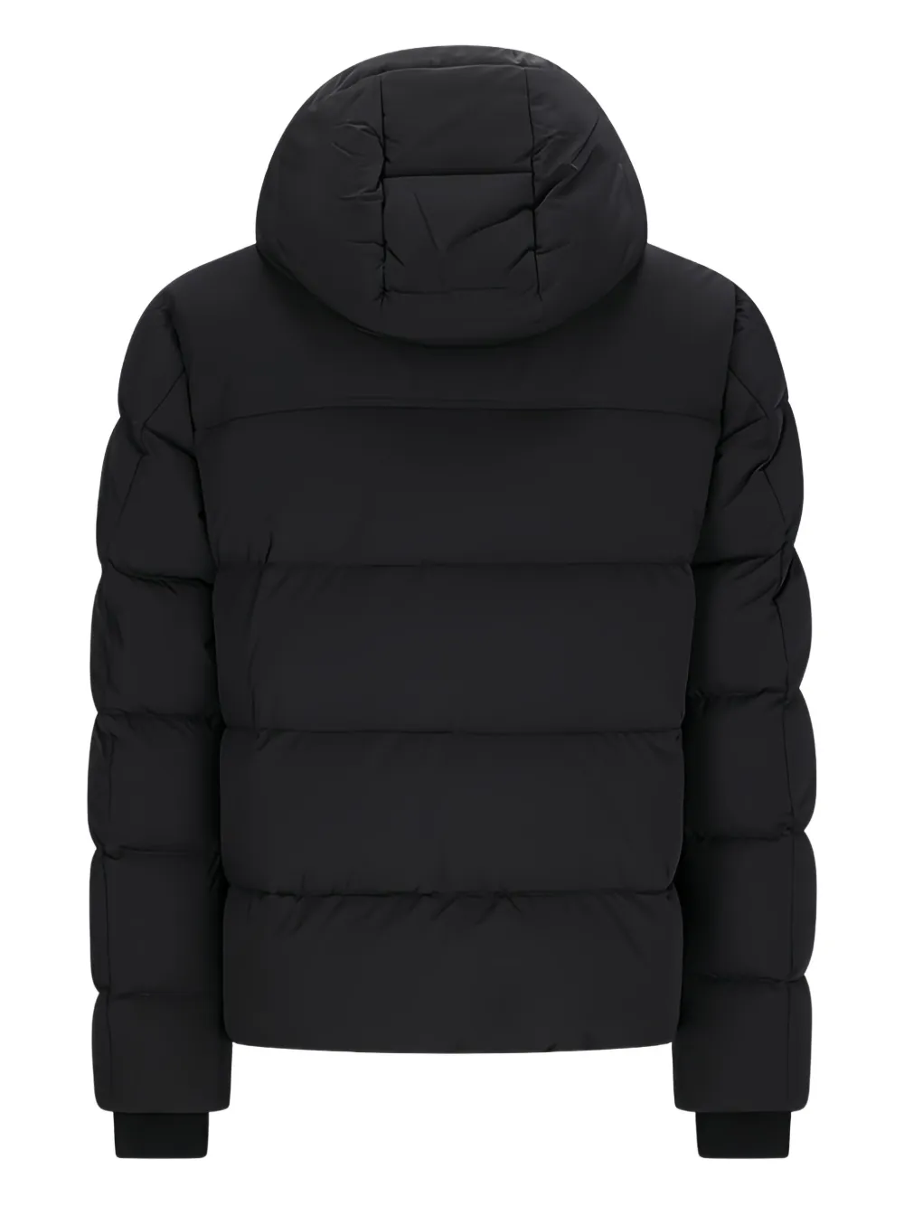Moorer hooded flap-pocket jacket Zwart