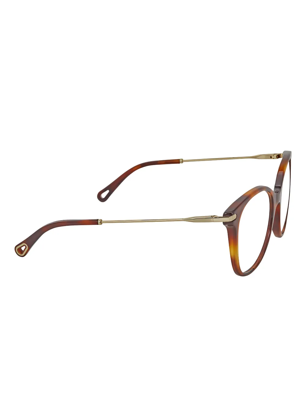 Chloé Bril met rond montuur Bruin