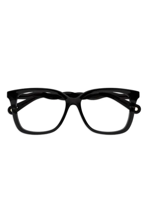 Chloé Eyewear wavy-temple square glasses