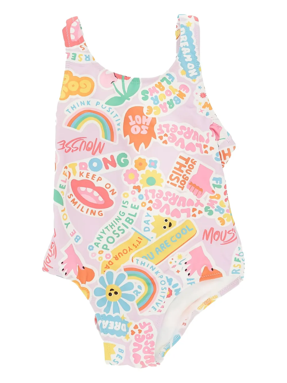 Mousse Dans La Bouche Graphic-print Swimsuit In Multi