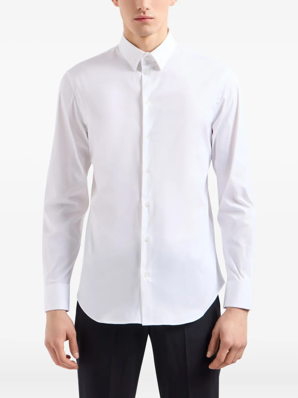 Emporio Armani Overhemd met knopen Wit