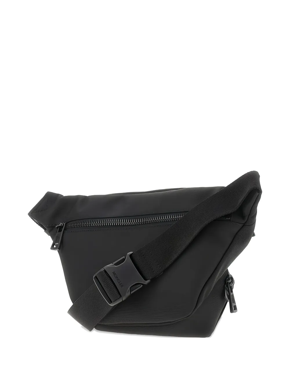 Moncler logo-plaque belt bag - Zwart